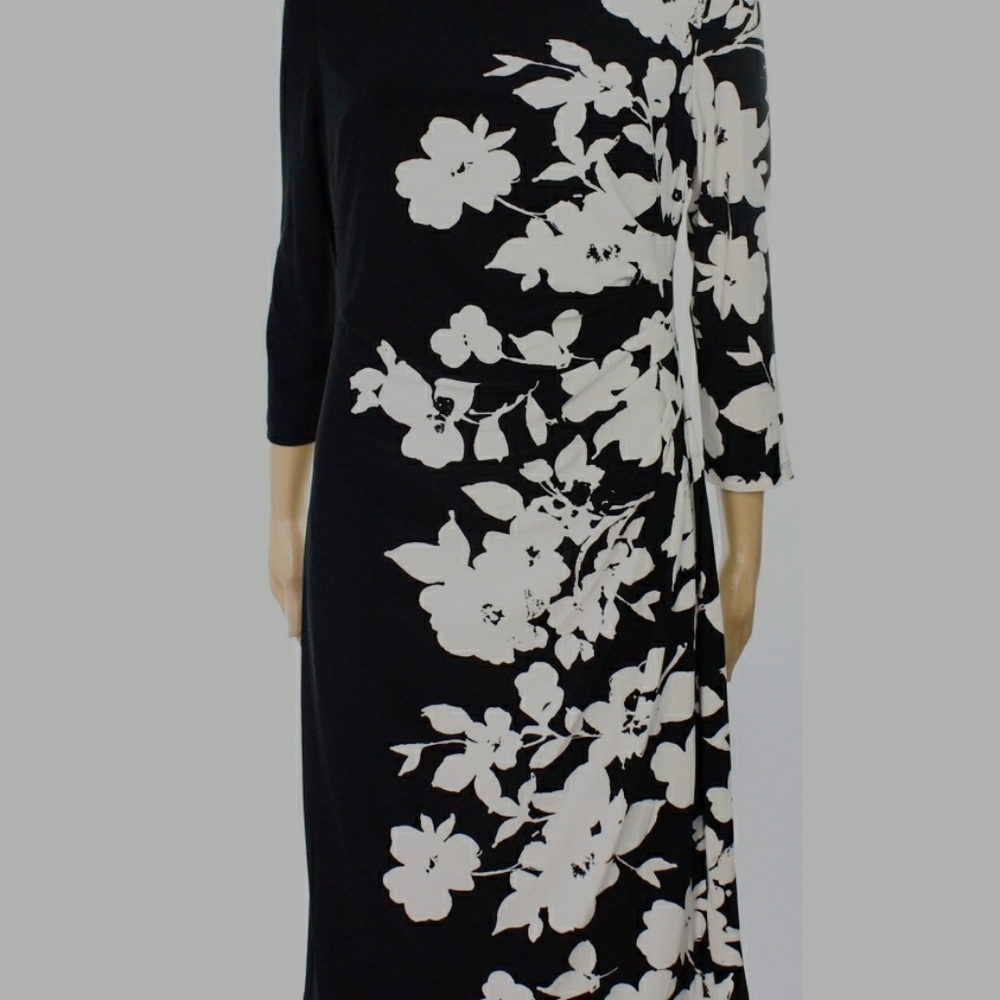 Ralph Lauren Black and White floral dress
